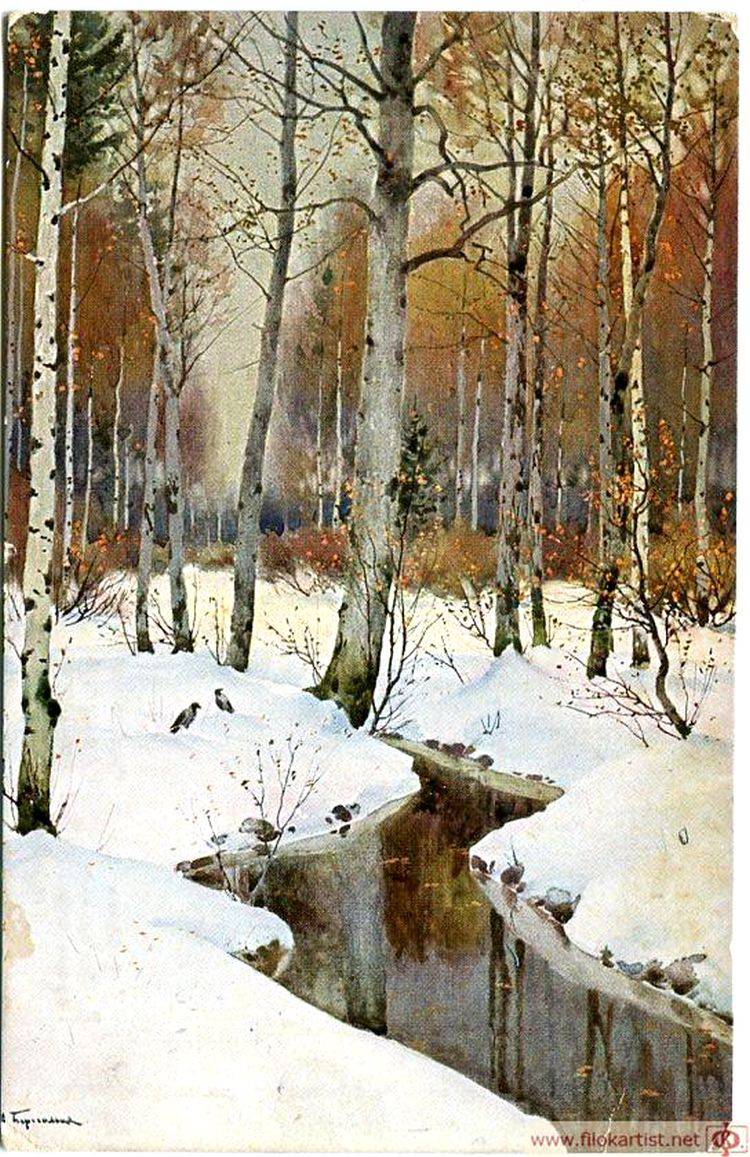 Лирический пейзаж изменчивой природы... Ричард Александрович Берггольц (1865-1920)