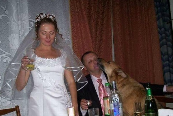 25 свадебных фотографий, которые хочется стереть из памяти. Веселье явно затянулось...