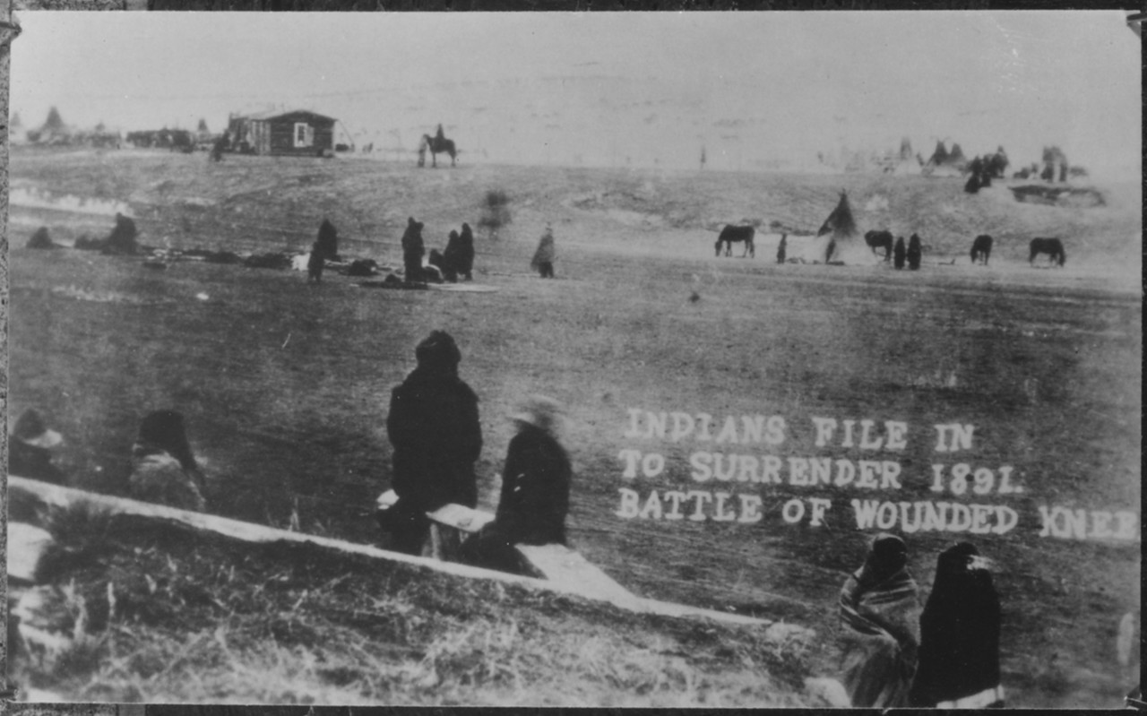 1891. Вид выживших в резне. 1 января 1891. Вид выживших в резне. 1 января