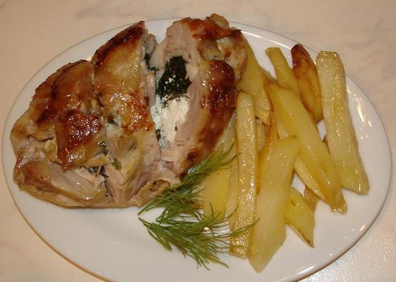 Фаршированные куриные бедрышки с черносливом и сыром