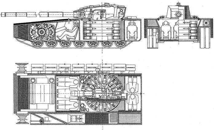 Рисунок российского танка 
