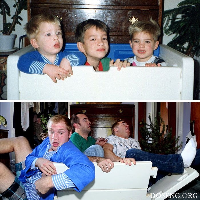 Воссоздание фотографий из детства Воссоздание фотографий из детства