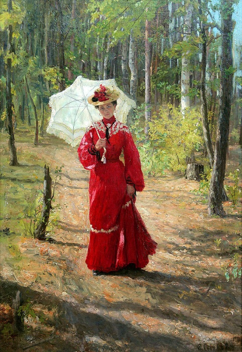 Портрет Лидии Сычковой, жены художника. 1903 год. Мордовский музей имени С.Д. Эрьзи. Какими были жены великих и знаменитых русских художников: Галерея женских портретов