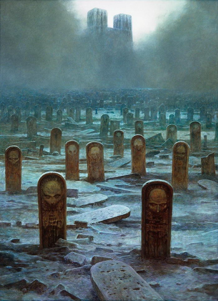 Жуткие картины Zdzisław Beksiński