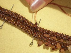 лариат из бисера мастер класс13