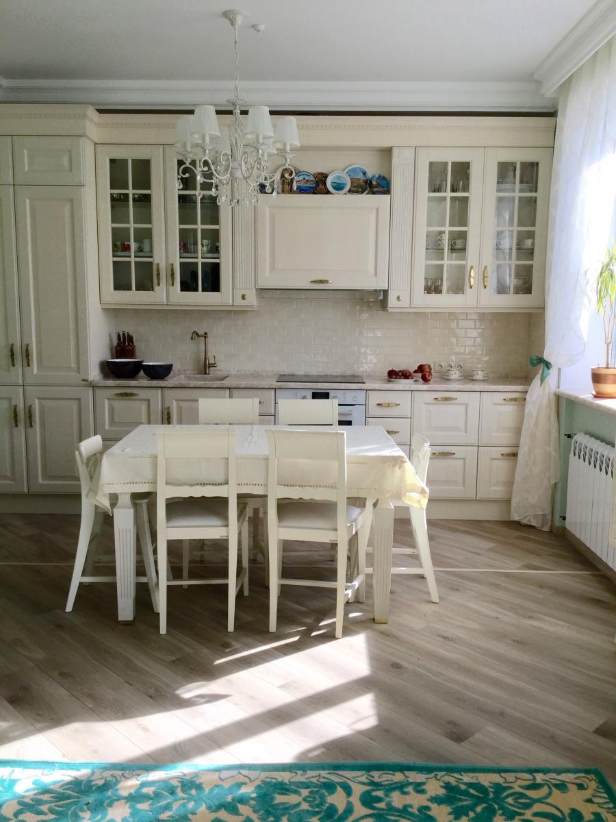 Кухня-гостиная, интерьер кухни фото, кухни Scavolini Квартира в Лосином острове. Кухня-гостиная