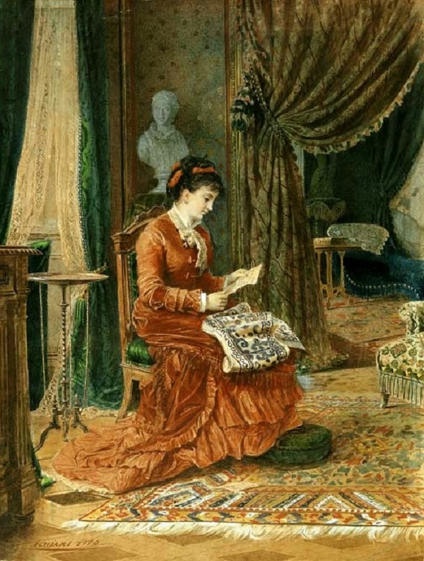 Тито Агуджари (Italian, 1834-1908) был известным итальянским портретистом и художником-историком Тито Агуджари (Italian, 1834-1908) был известным итальянским портретистом и художником-историком