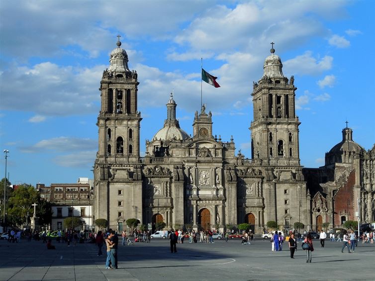 4. Кафедральный собор в Мехико достопримечательност, мир, ракурс