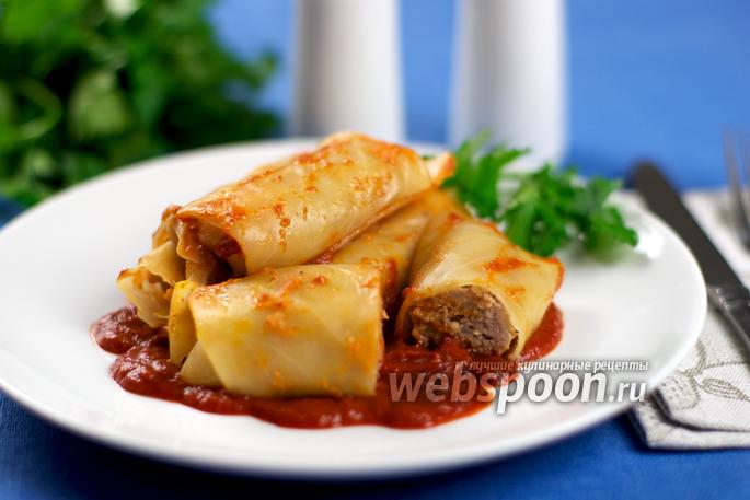 Рецепт голубца с мясом и рисом
