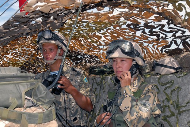 Женщины в вооруженных силах Казахстана (фото)
