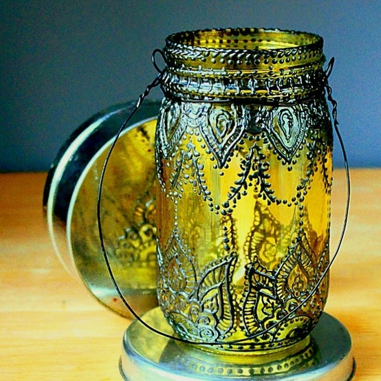 Amazingly Detailed Mason Jar Lantern by patty
