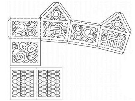 Ажурные домики из бумаги схемы