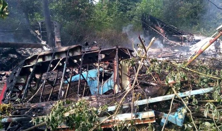 Самолет Ан-2 загорелся во время экстренной посадки в Полтавской области