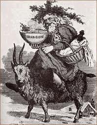 6 Father Christmas riding a goat..jpg 6 Father Christmas riding a goat..jpg