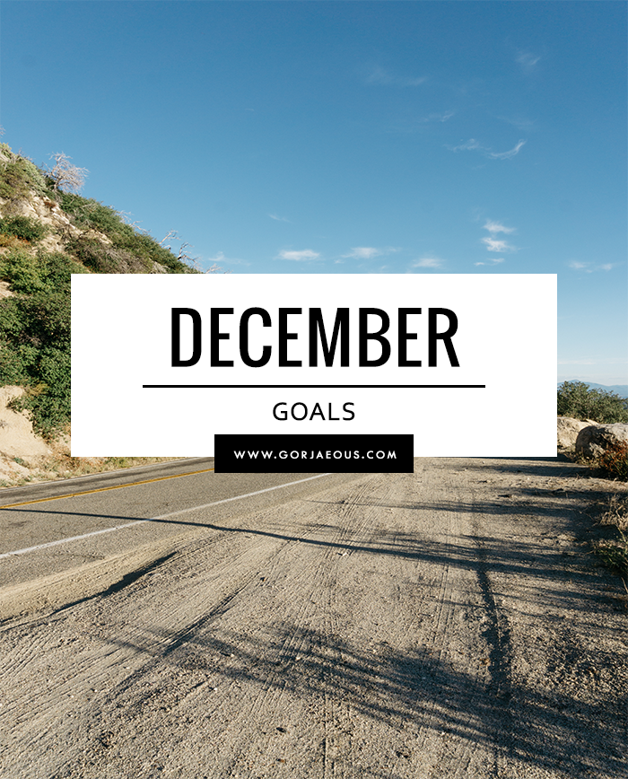 December Goals | SCATTERBRAIN