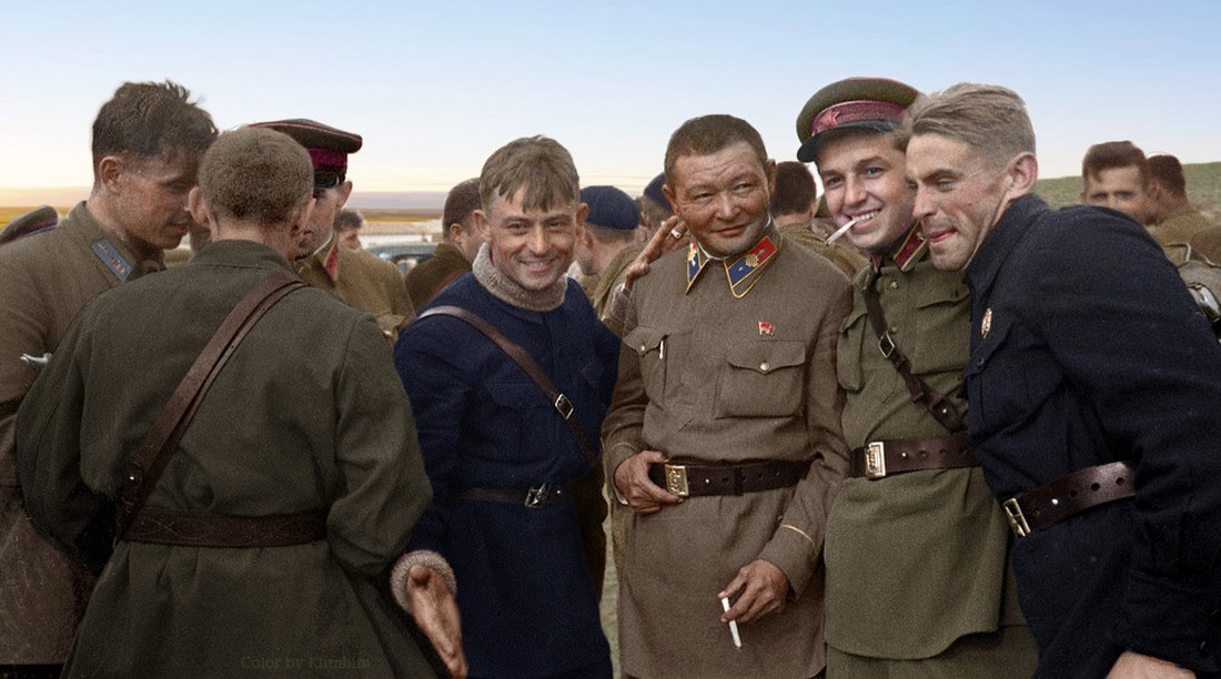 Герои Великой Отечественной войны в цветных фотографиях