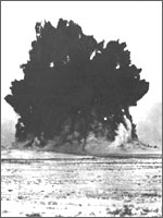 Рис.2. Ядерный взрыв на реке Чаган в 1965 году