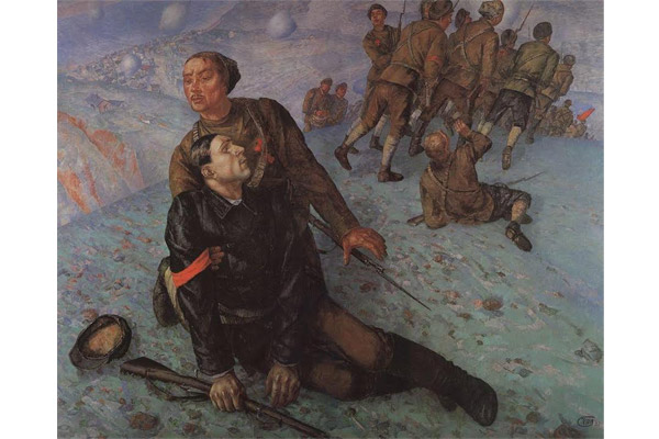 Кузьма Петров-Водкин "Смерть комиссара", 1920-е гг