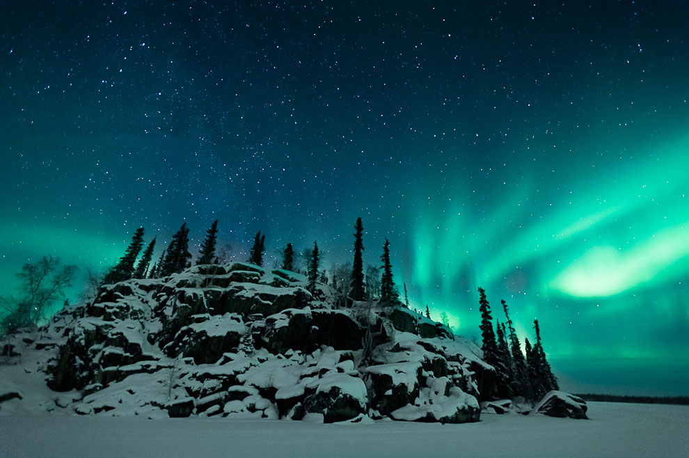 Северные сияния в Северной Америке