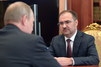 Антон Дроздов во время встречи в Кремле