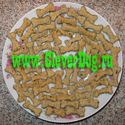 Печенье для собак с говяжьей печенью