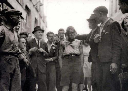 Наиболее активно преследовали своих соотечественниц французы. Гнев от поражения, долгих лет оккупации, раскола страны, освобожденная Франция вымещала на этих девушках.