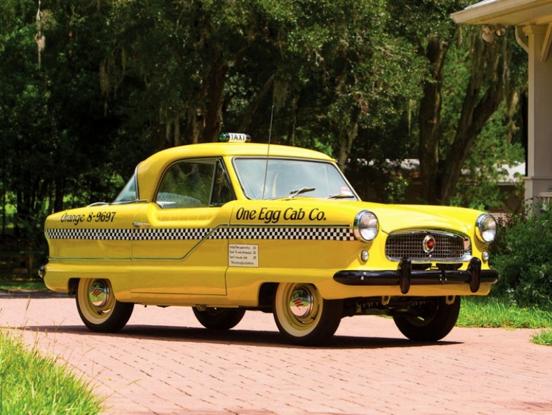 1. Маленькое желтое такси 1961 года Hershey Motor Lodge, аукцион, олдтаймер, продажа авто