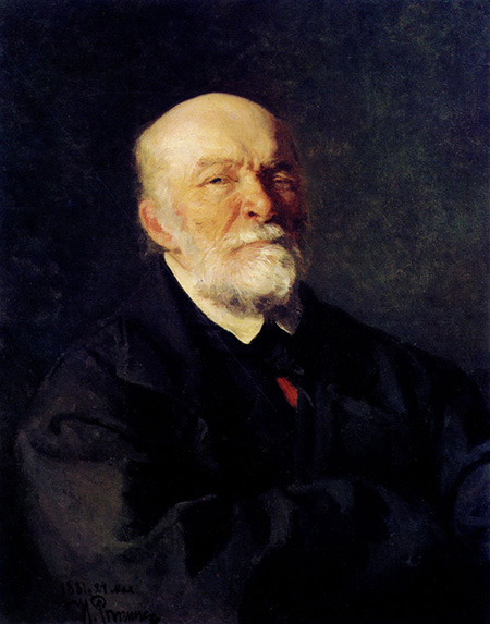 Портрет Николая Пирогова художника Ильи Репина, 1881 год.