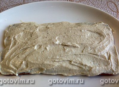 Фотографии рецепта Творожно-банановый торт из печенья без выпечки, 09 Творожно-банановый торт из печенья без выпечки