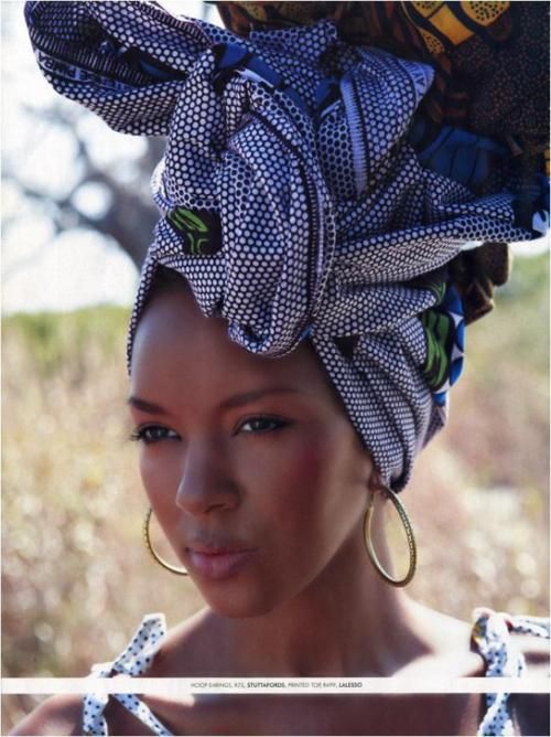 African hair wrap..