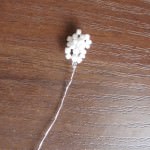 Белая акация из бисера своими руками