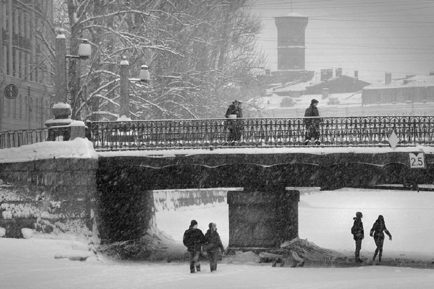 Зимний Санкт-Петербург и его жители город, жизнь, санкт-петербург, фотография