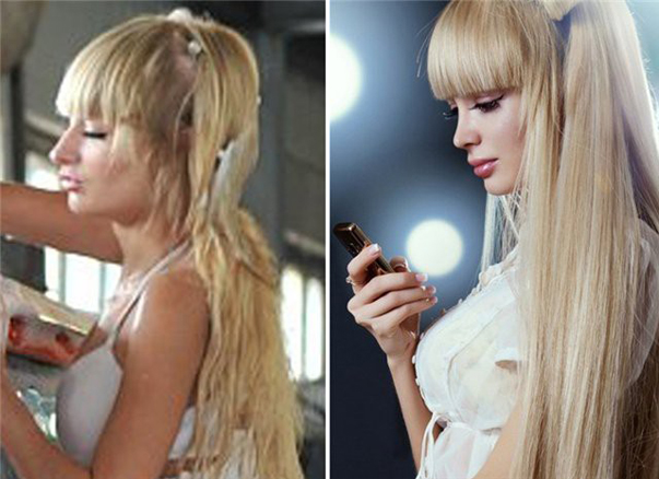 Estilo Barbie Girls - bonecas que ali vivem (foto) antes e depois