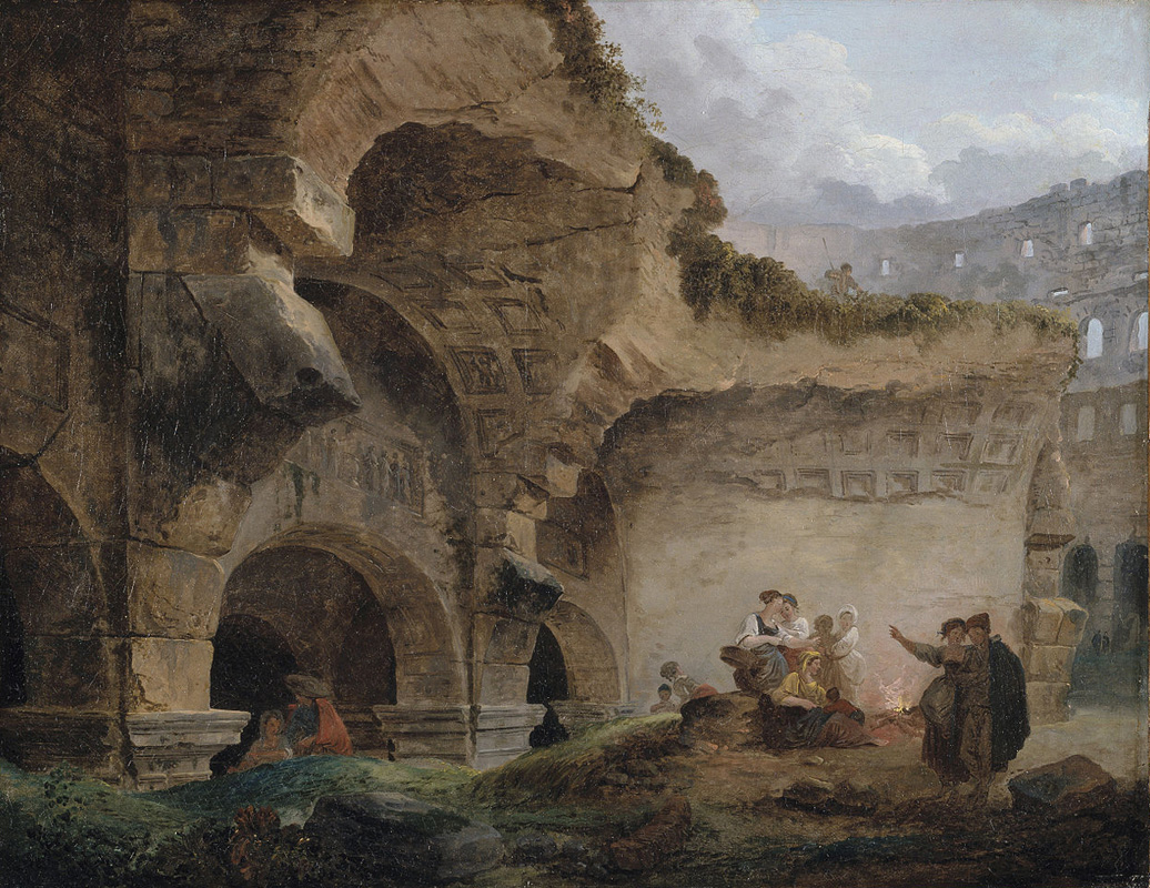 Прачки в руинах Колизея (1767)