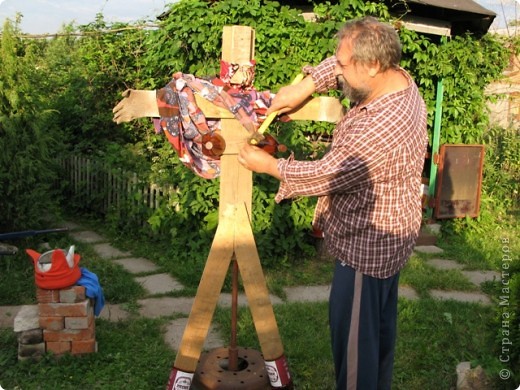 Как сделать чучело для дачи