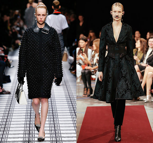 Слева — Balenciaga, справа — Givenchy