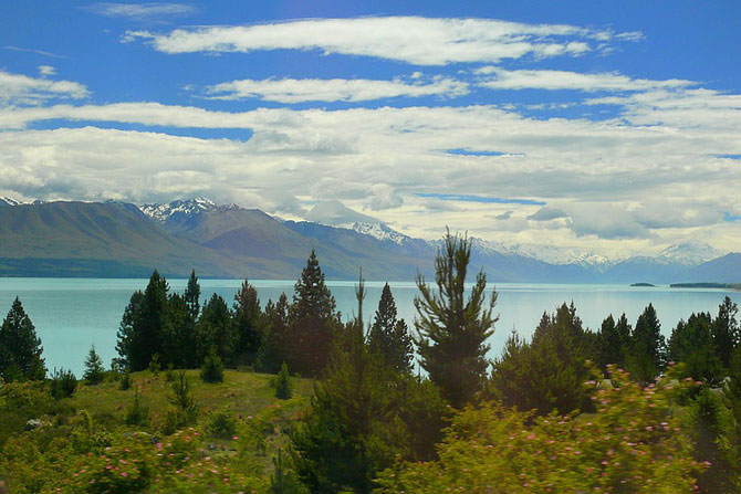 Бирюзовые озёра Новой Зеландии