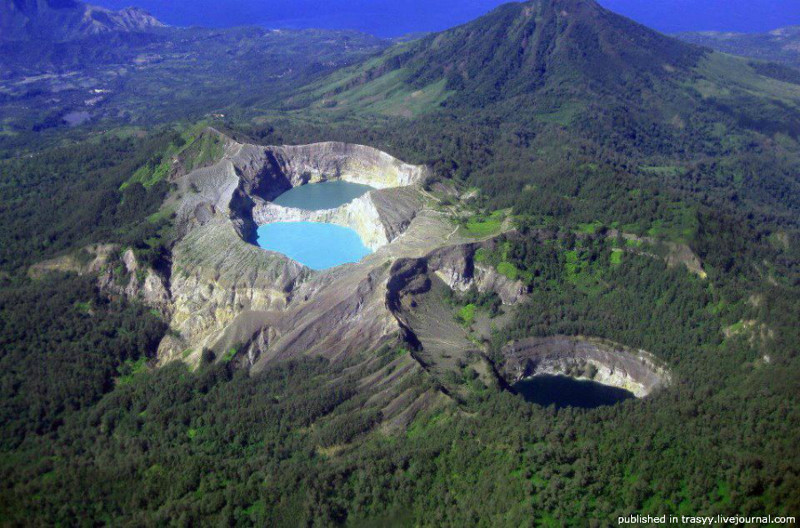 Удивительные вулканические кратеры кратеры, природа