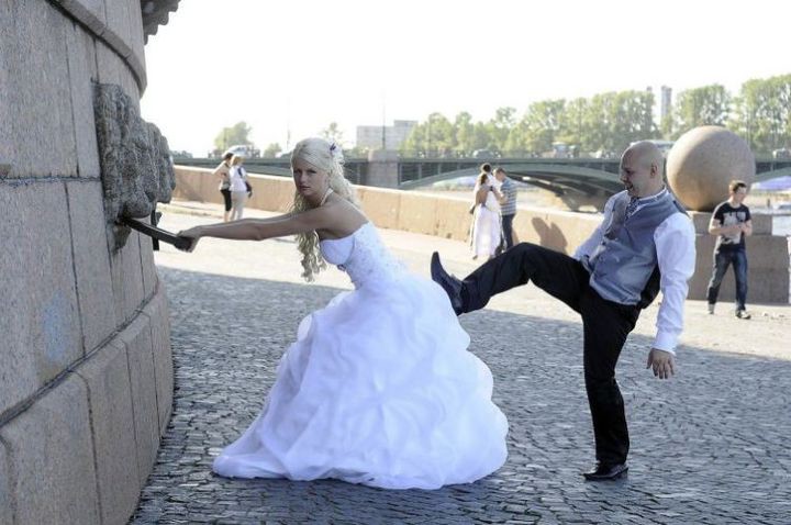 20 фотографий, которые никогда не попадут в свадебный альбом люди, прикол, свадьба, юмор