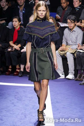 Модные юбки весна-лето 2015 Sacai