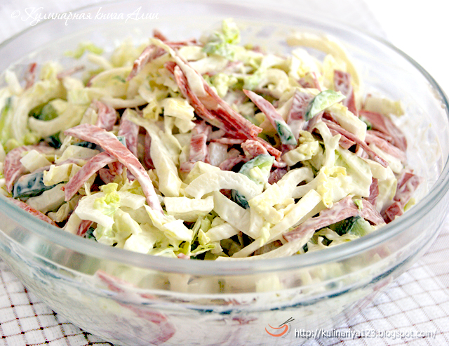 Простые салаты с пекинской капустой рецепты простые и вкусные Простые салаты с пекинской капустой рецепты простые и вкусные