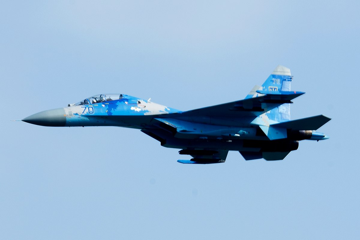 На Украине разбился самолет Су-27УБ с американским летчиком