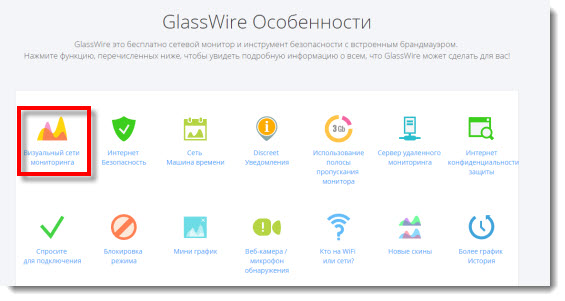 Программа GlassWire