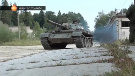Русский танк в Литве