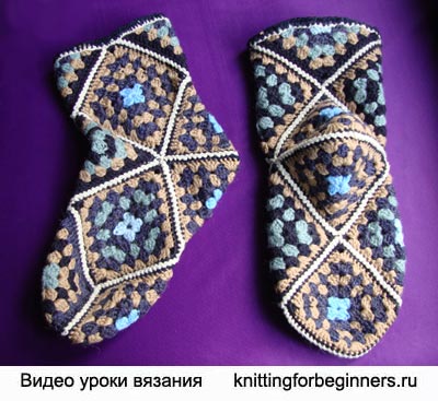 noski iz motivov 2 носки из мотивов, как вязать носки крючком, вязание носков, как вязать носки, носки из мотивов, носки крючком, вязание крючком, урок вязания крючком