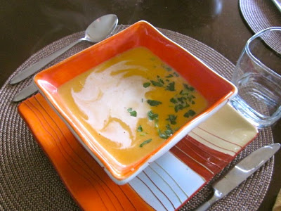 Тыквенный суп с приправой карри