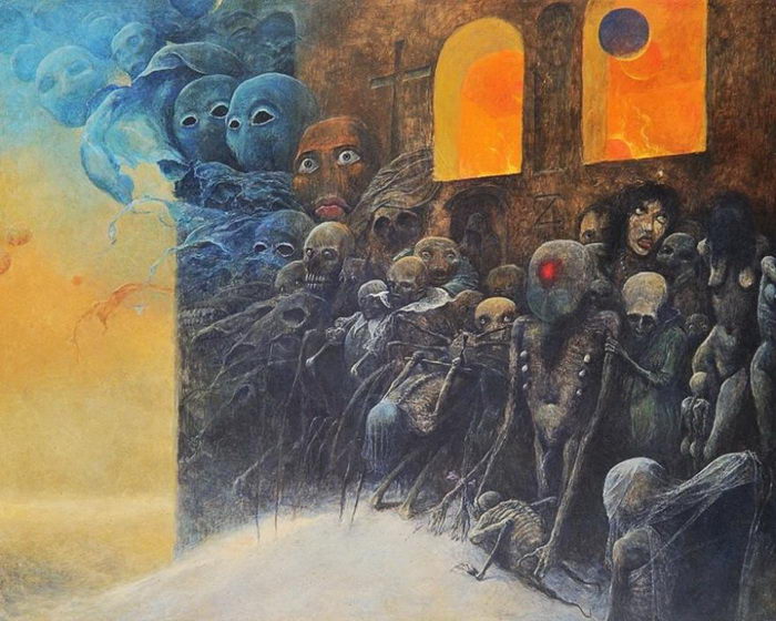 Жуткие картины Zdzisław Beksiński