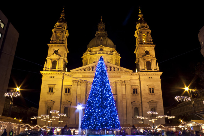Рождественская ярмарка в Будапеште, Венгрия