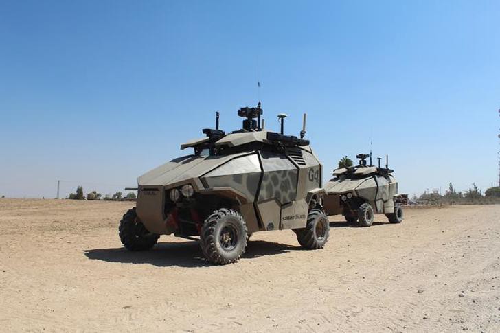 Беспилотный автомобиль Guardium UGV авто, броневик, военная техника