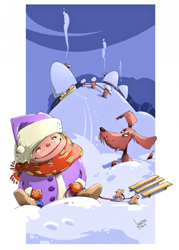 Иллюстратор Leonid Gamart: Зима